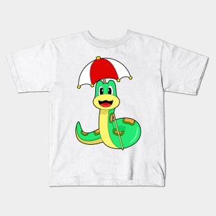 Snake Umbrella Kids T-Shirt